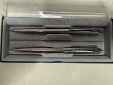 PARKER Schreibgeräte Set Edelstahl mit Etui