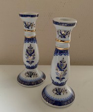 Kerzenständer limoges blau - kerzenständer,