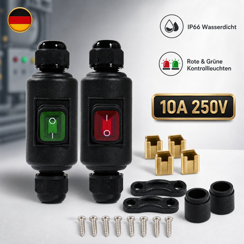 Drucktaster wasserdicht - 2x,