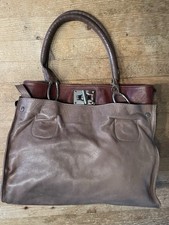 Vintage Damen Tasche Schultertasche Shopper Handtasche Echtes Leder /kunstleder