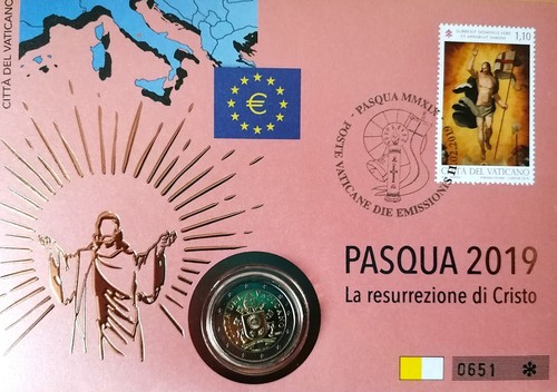 Euro numisbrief vatikan - 2,