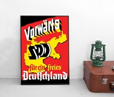 Poster SPD 1949 "Vorwärts SPD