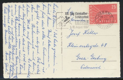 Schweiz luzern werbestempel - luzern,