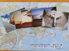 ** 5 Lufthansa Postkarten