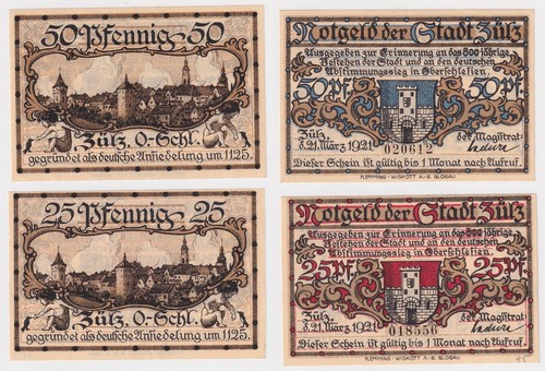 Banknoten notgeld stadt - 2,