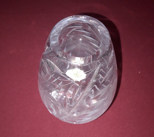 Vase bleikristall geschliffen - vase,