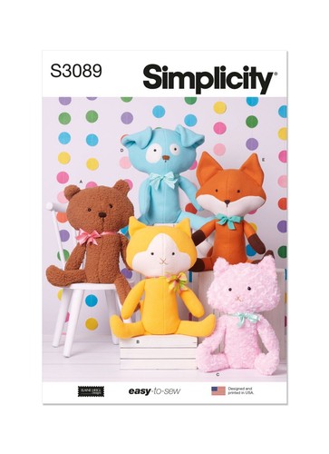 Simplicity s3089 plüschtiere - simplicity,
