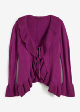 Strickjacke mit Volants Gr