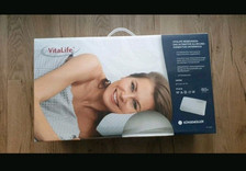 VitaLife Reise Nackenstützkissen Reisekissen fest viscoelastis Kern 42x24x12 cm