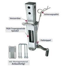 Kurbelstütze 2 mit - kurbelstütze, gr.