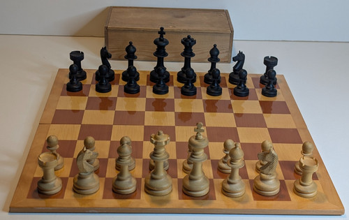 Vintage schach set staunton - vintage,
