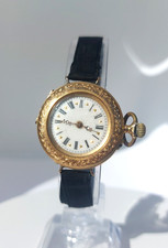 Damen Taschenuhr Remontoir 10 Rubine 14K 585 Gold 19,4 g Armbanduhr Handaufzug