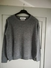 Joseph Janard Pullover Merinowolle Grau  Gr. 34-38 "NEU" 