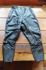 Schwarze vintage Vollrind Lederbreeches D36/38 - krass [für die Lederfreundin] !