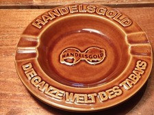 2 Ascher Rosbacher/Handelsgold  Werbe- Kneipenascher alt Vintage