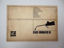 Claas Dominator 85 Mähdrescher Schmierplan 1975