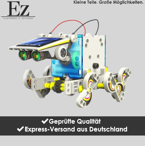 Diy solar robot kit - 14-in-1,