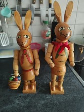 Osterhase paar Erzgebirge Ostern Vintage Nostalgie