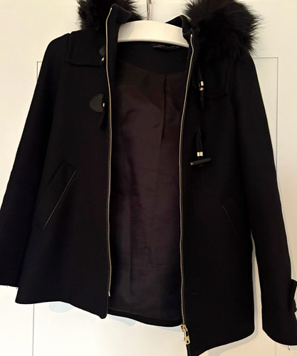 Damen kurzmantel zara blau - damen, kurzmantel,