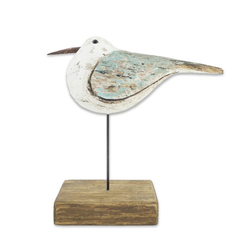 Holz möwe auf podest - möwe,