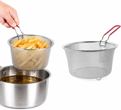 Frittierkorb edelstahl 18cm - frittierkorb,
