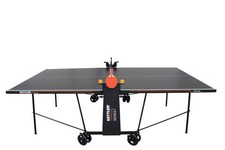 KETTLER Tischtennis-Platte Basic Outdoor Tisch mit Netz klappbar wetterfest