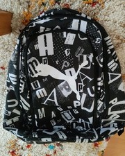 PUMA Rucksack Herren Backpack II Tasche Schwarz Weiß Graphic Punk 