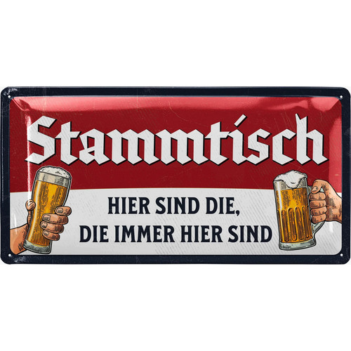 Stammtisch blechschild vintage - stammtisch,