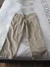 Dunlop leichte Golfhose W40 Regular, beige, Bundfalten pflegeleicht