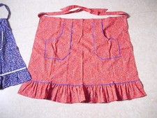 Schürze Küchenschürze Kochschürze mit Taschen 2 Stück  DDR  Retro