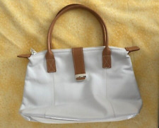 HANDTASCHE  von Hamled Hamburg weiss mit braun