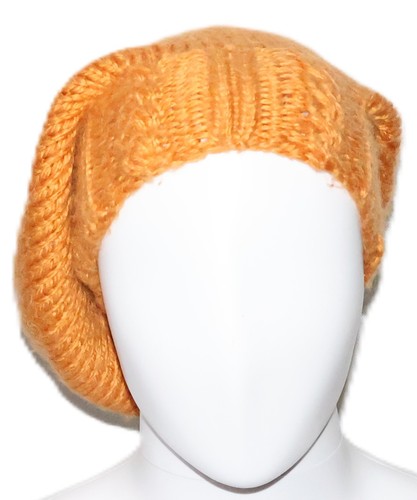 Strickmütze gelb orange
