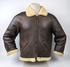 Chevignon Girl Lederjacke Lammfell braun Gr. M/L Made in France 90s Flying Wear