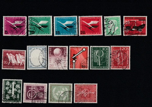 Deutsche bundespost gestempelt - bundespost,