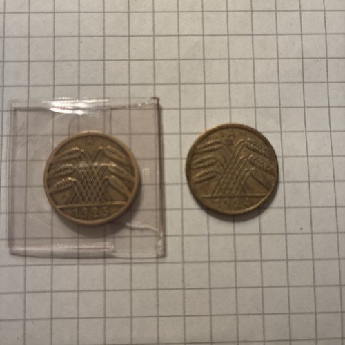 Reichspfennige 1924 1925 - 5, a,