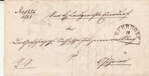 Vollständiger vorphilabrief - vollständiger,