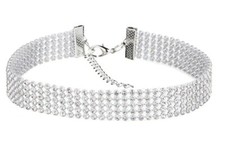Kristall strass halsband - kristall,