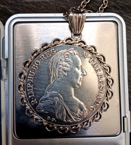 900 silberkette maria theresia - 900,