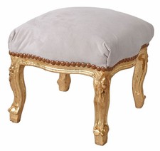 Barock Fußbänkchen Gold –