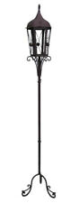 Standlaterne Laterne dunkelrostbraun Shabby Gartenlaterne Landhaus Höhe 190 cm !