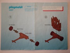 Playmobil Bauanleitung 4437 Barbaren mit Sturmwand , A6 , 4 Seiten