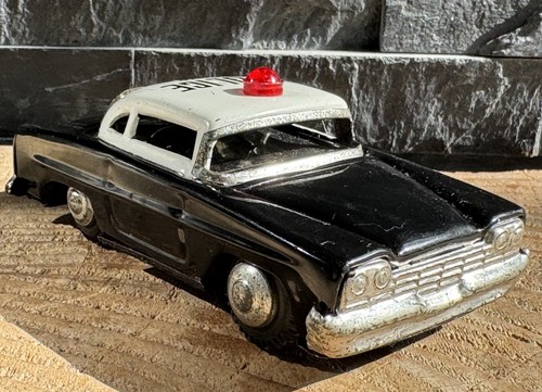 Vintage blechspielzeug polizei - vintage,