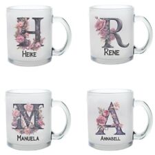 Tasse Glas  mit Namen bedruckt