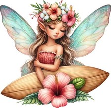 Aquarell Sommer Fee Wandbild