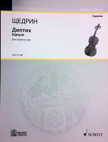 Diptych edition schott - edition,