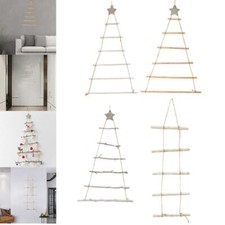 Holz Ast Leiter Weihnachtsbaum Shabby Chic Wandbehang Jute Schnur Nordic