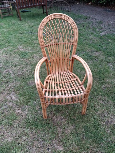 Vintage bambus rohr stuhl - bambus,