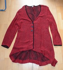 Deerberg (original) rote Strickjacke 2XL ausgefallen mit Schnürung hinten