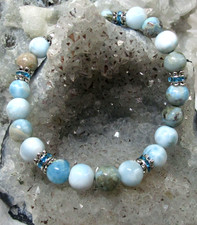 LARIMAR  Edelstein  Armband