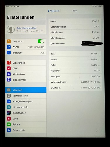 Apple ipad air gen 16gb - apple, 1.